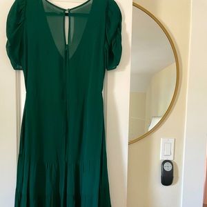 Reformation emerald midi dress